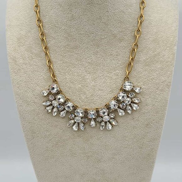 J Crew Clear Crystal Statement Necklace - Picture 8 of 8